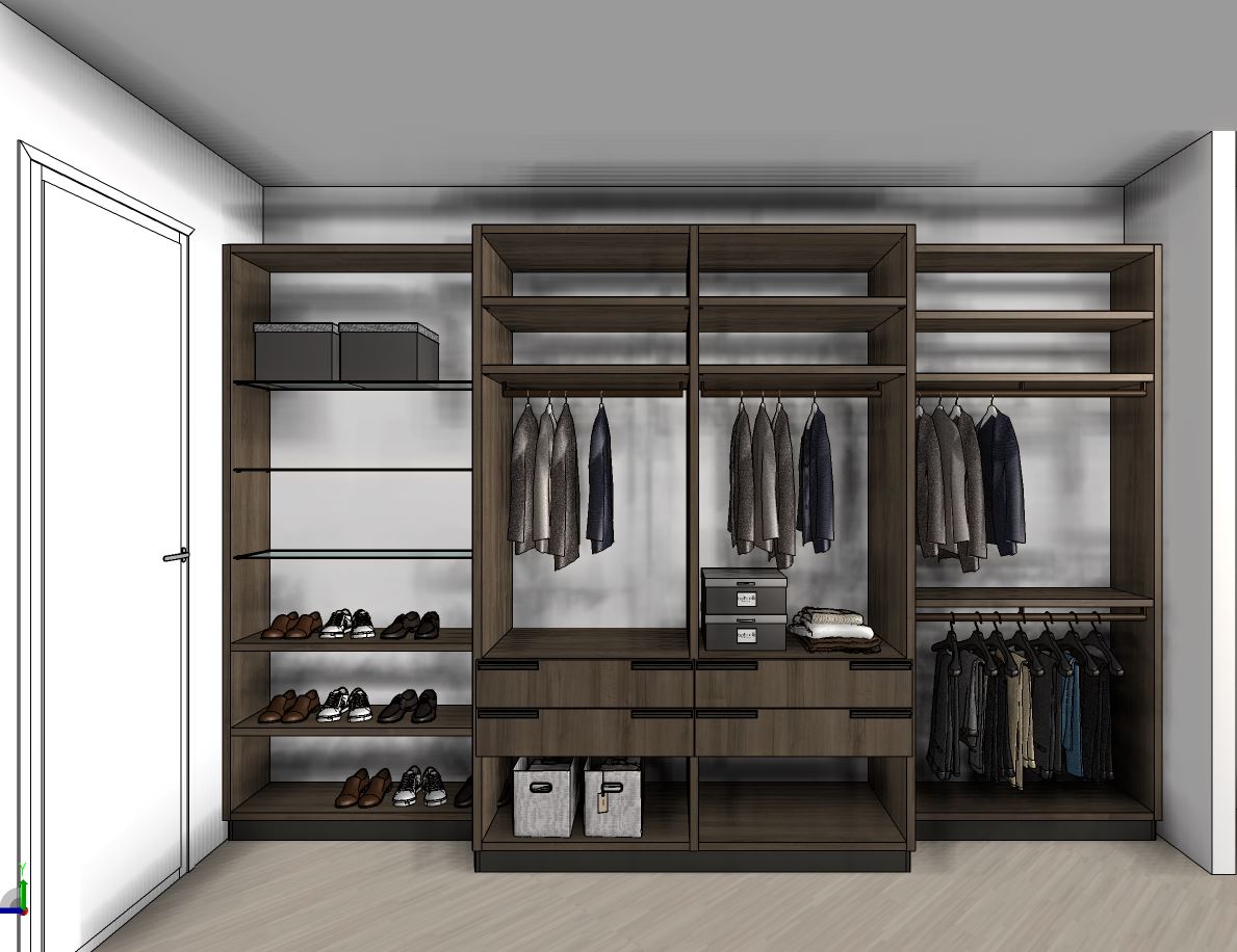 scavoliniTO's tweet photo. From sketch to reality, this #ScavoliniTO #closet space #design has everything you need to keep your shoes, clothes and accessories organized and ready-to-wear! https://t.co/Oj4eFzexK9 https://t.co/tAs5fAcyga