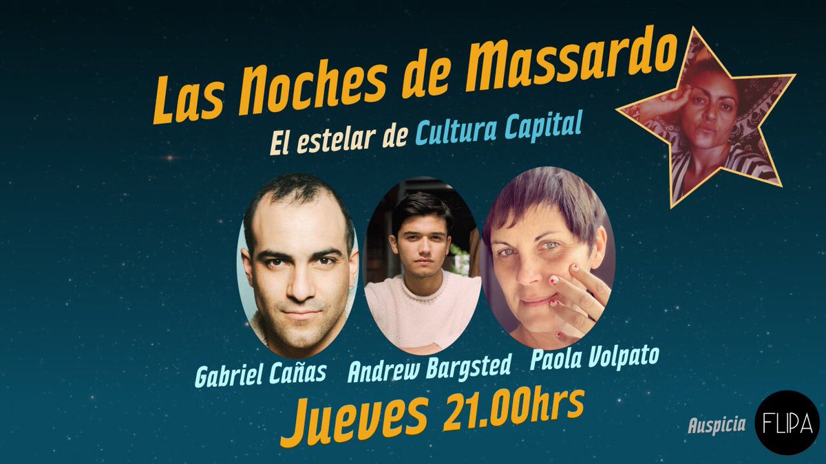 ¡Miren los invitados/as de lujo que tenemos para nuestro estelar! ✨🙌
Paola Volpato, Gabriel Cañas y Andrew Bargsted. 
Nos vemos hoy a las 21 hrs. por IG Live de @culturacap