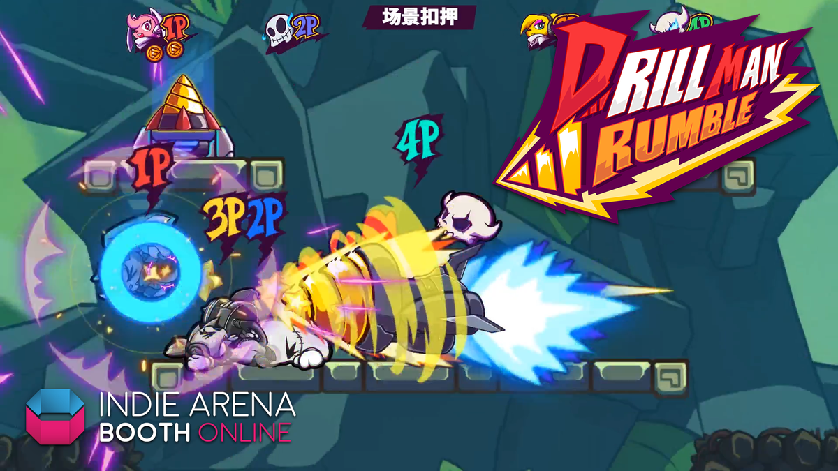 IndieArenaBooth's tweet photo. Drill Man Rumble by @HunterStudioCH is a drill-tastic multiplayer battler!
Encouraging you to drill up to 8 of your closest friends! https://t.co/Zz3GCW5foO