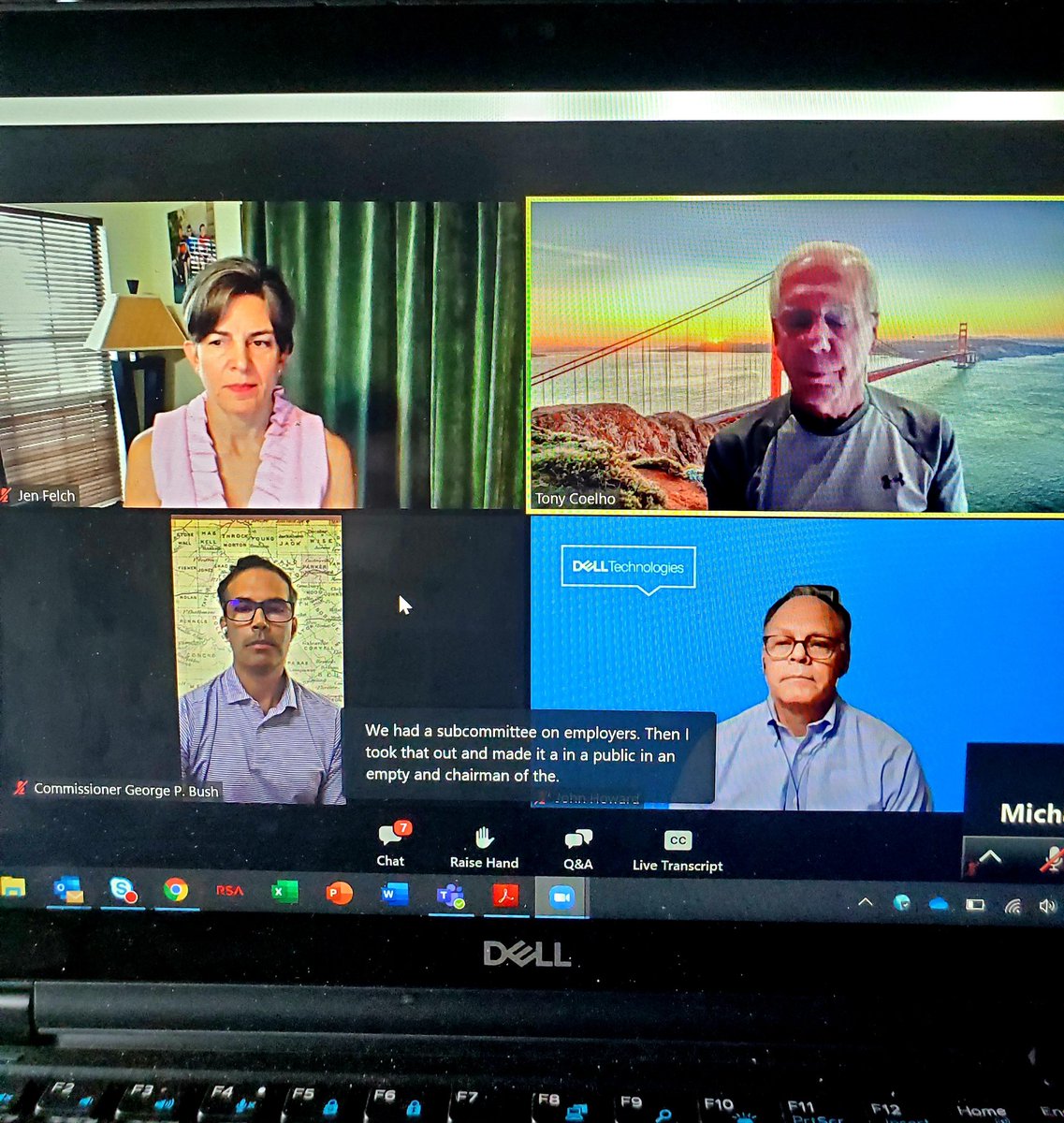 MichaelWYoung's tweet photo. Inspiring conversation abt the history of #ADA30 and its future w/@DellTech True Ability Resource Group, @jenfelch and @JohnLHAtDell. Thanks @georgepbush and ADA sponsor @HonTonyCoelho for the info, background and thoughts abt the future. Great progress, get active and involved! https://t.co/c4PNtENsI4