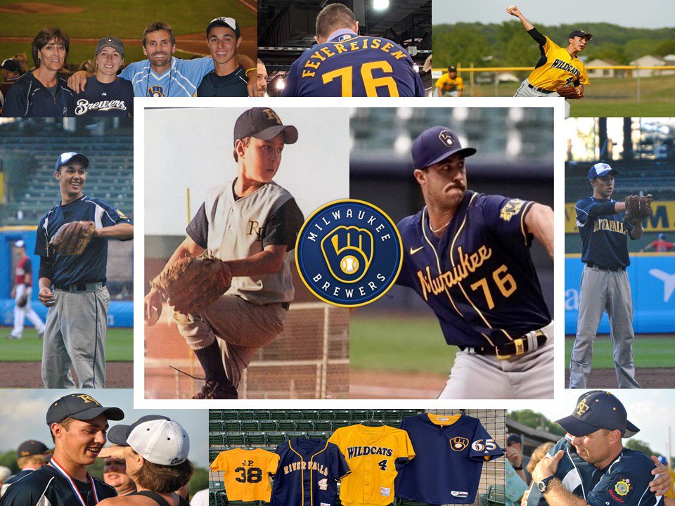 In my proudest moment as River Falls Coach, I am honored to announce that our very own <a href="/jpfeyer20/">Jonathon Feyereisen</a> just had his childhood dream come true. JP has received “The Call” and will make his Big League debut as a member of the 2020 Milwaukee <a href="/Brewers/">Milwaukee Brewers</a> opening day roster. #ThisIsOurCrew ⚾️