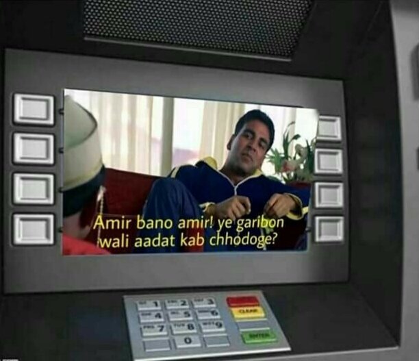 BilluPsycho's tweet photo. When I withdraw only 100rs from ATM..
Le #ATM_Machine to me 👇😑😑 https://t.co/rfhIxOAXNb
