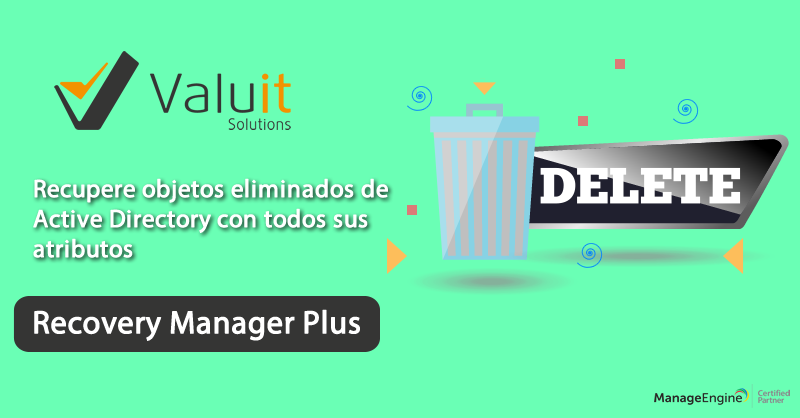 valuitsolutions's tweet photo. ¿Eliminaciones o modificaciones accidentales? ¡No se preocupe! Con #RecoveryManagerPlus recupere y revierta cualquier cambio no deseado en su directorio activo, ¡en menos de cinco minutos!. Solicite una demostración gratuita ya 👉 https://t.co/L9pIjeUiXF @ManageEngineLA https://t.co/j7OWNg8exA