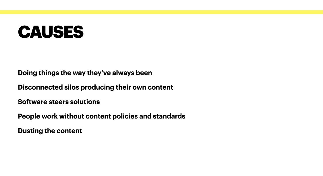 laurazoee's tweet photo. Familiar? I know so many organisations suffering from content pain. Because content is bloody hard.
Great list from @carriehd. "Dusting the content" courtesy of @amythibodeau via @jcolman. #GCmasterclass https://t.co/uY5AVG5aIn