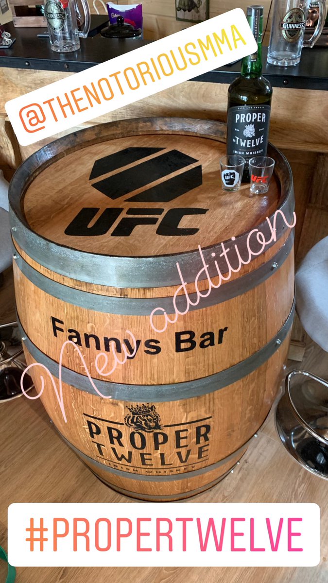 New addition to the mancave. #propertwelve #ufc <a href="/TheNotoriousMMA/">Conor McGregor</a> <a href="/ufc/">UFC</a> <a href="/danawhite/">danawhite</a>