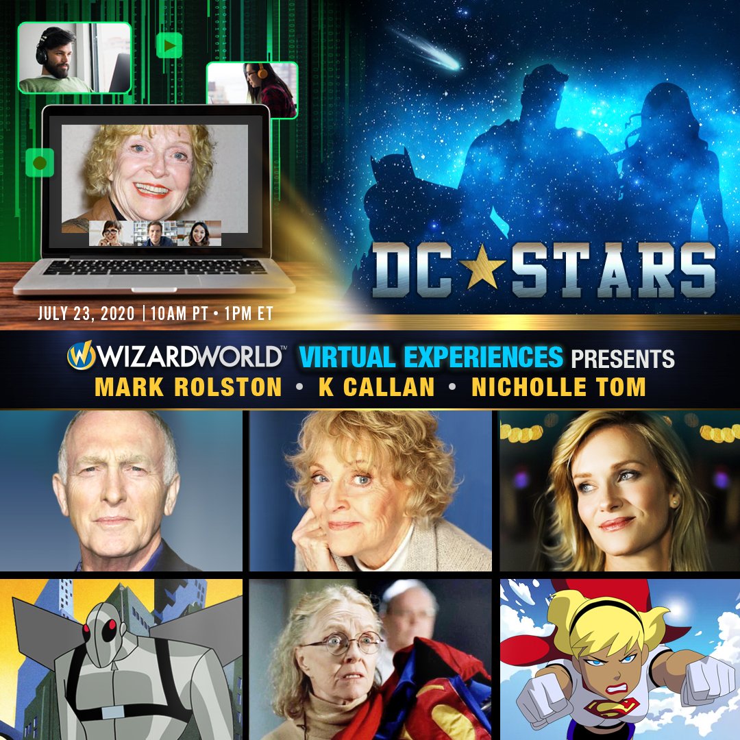 FANEXPOHQ's tweet photo. Live Chats, Recorded Messages & Autographs w/ @realmarkrolston @k_callan & @NicholleTom are still available for purchase!
🎟️ https://t.co/2BOc0Wokyy #WizardWorld #WizardWorldVirtualExperiences #DCVirtualExperiences #DCStars https://t.co/PlIvMBmDzJ
