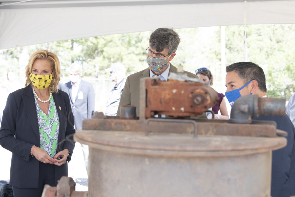 NNSAWilliams's tweet photo. Thank you, @RepBenRayLujan, for joining me and the talented @LosAlamosNatLab team last week for the 75th year anniversary of the #TrinityTest. We greatly appreciate your support for the #nuclear #security missions at our #NationalLabs - the crown jewels of our Nation. #Trinity75 https://t.co/jsD8tsTuDi