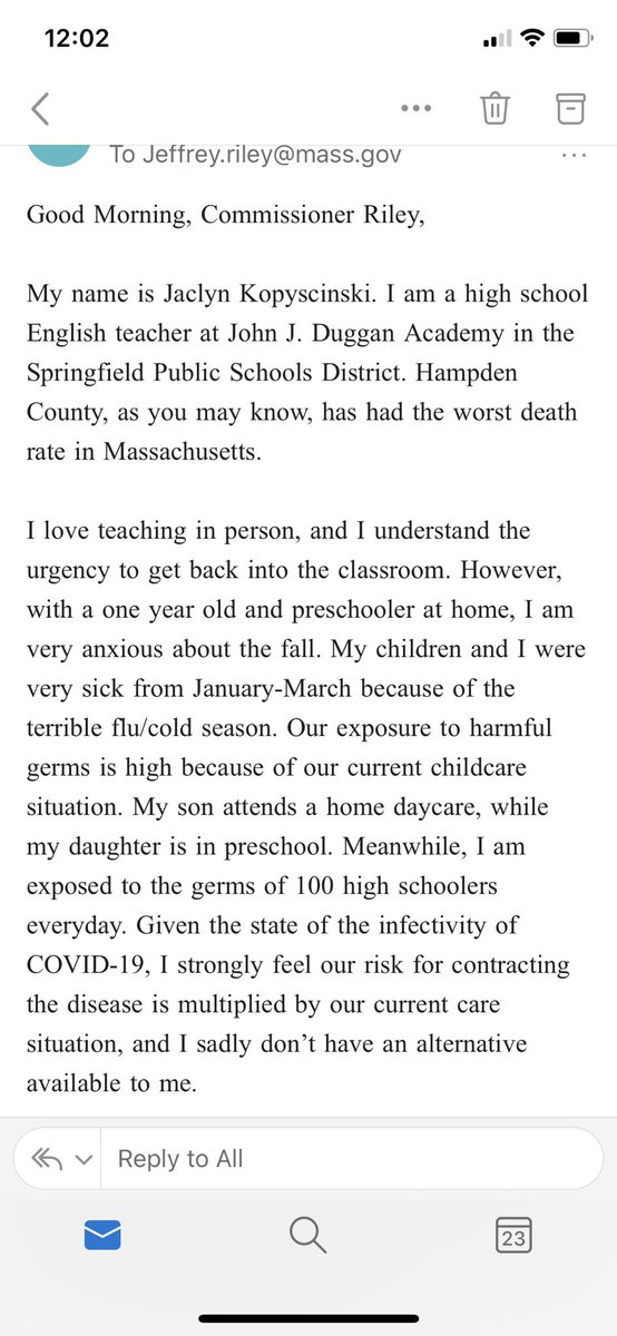 fallenxruby's tweet photo. @JeffreyCRiley Do right by teachers, students, and families #SchoolReopening #TeachersHaveFamiliesToo https://t.co/PnPaApKq0O