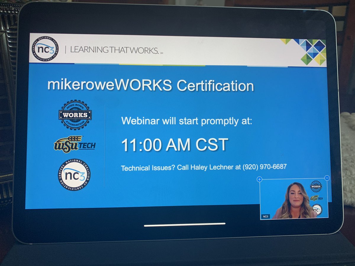 DrShereeUtash's tweet photo. So excited to launch this within the NC3 network! #nc3 #wsutech #mikeroweworksfoundation https://t.co/57vJZmoJUH