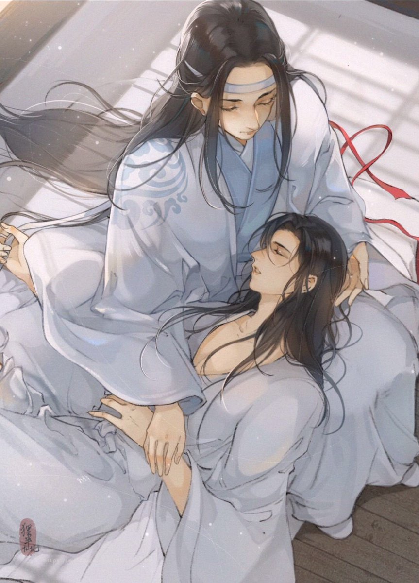 忘羨「#魔道祖师 #忘羡 赖床 」|狸子のイラスト