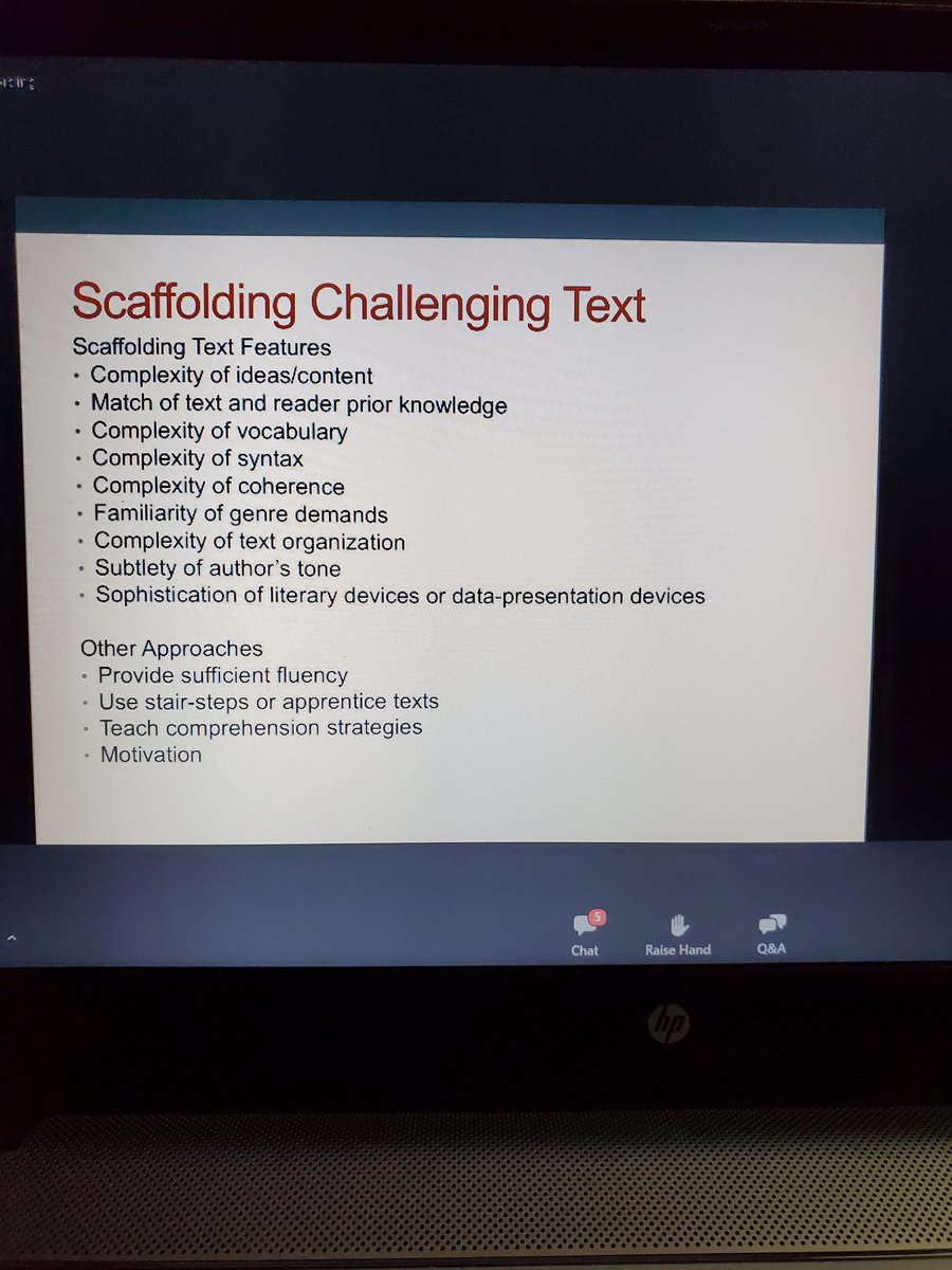 EvansExcellers2's tweet photo. Breaking apart complex texts-vocabulary, sentence structure...so many great instructional strategies! @ReadingShanahan @rucoschools @WeAreBarfield #summerconference2020 https://t.co/d4ffGqEZE4