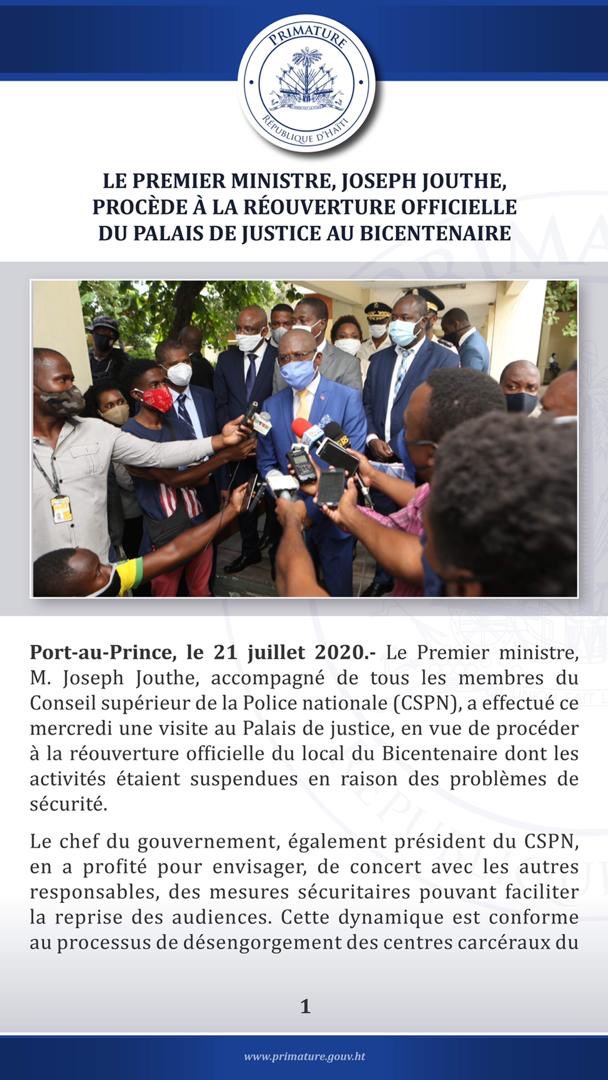 Primature de la République d’Haïti tweet media