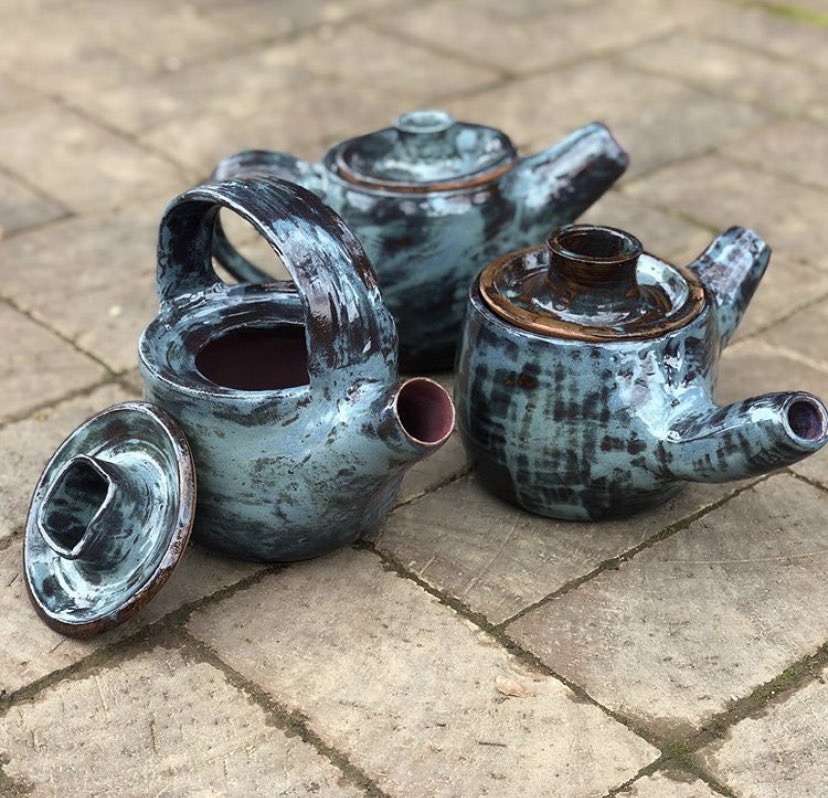 CeramicsScott's tweet photo. Fun tea set! #tea #pottery #art #creative #ceramics #set #artist https://t.co/GooO3lCm5c