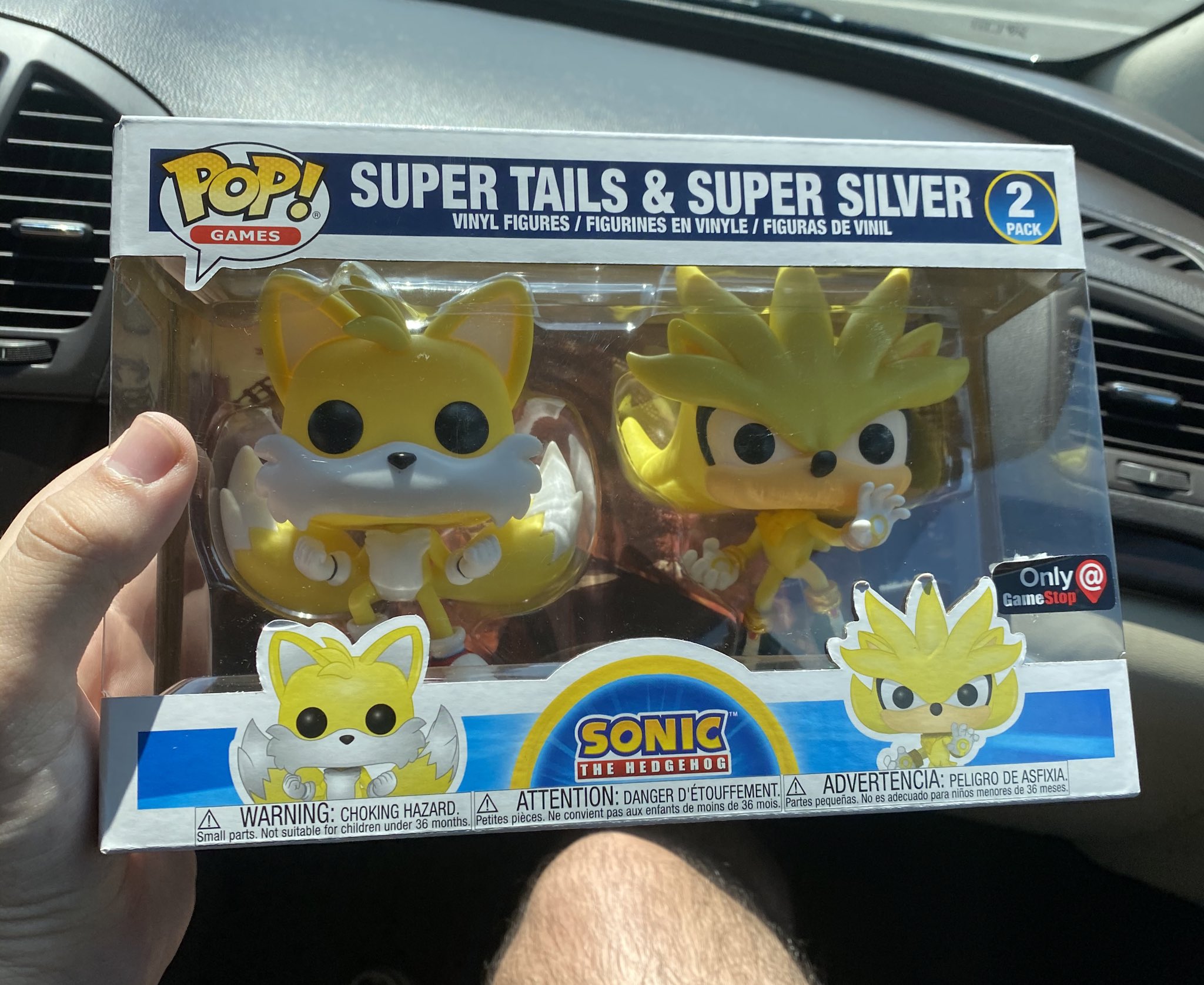 Pop Funko Super Tails & Super Silver 2 Pack Sonic The Hedgenog