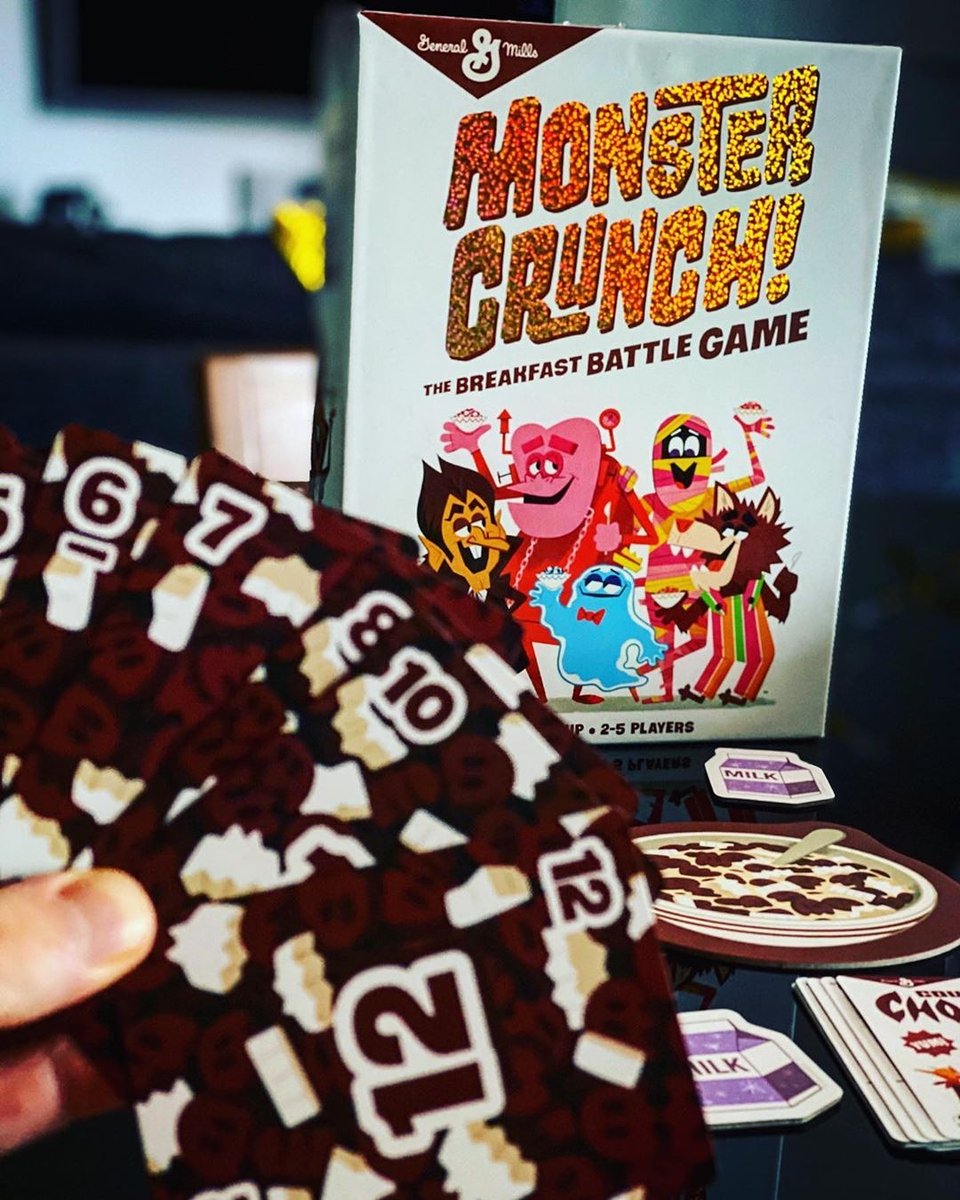 biggcreativellc's tweet photo. Who is ready to battle during breakfast?? Monster Crunch The Breakfast Battle Game is ready to be served! Great post by @guillermorss 👌🥛❤️

#monstercrunch #cereal #game #boardgame https://t.co/OXDAA9UXE4