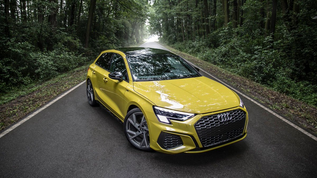 NI_Audi's tweet photo. Whether its the country or city the new A3 makes an impact. 

#audi #a3 #pythonyellow #niaudi #vorsprungdurchtechnik #newa3 https://t.co/eLwJIskGdX