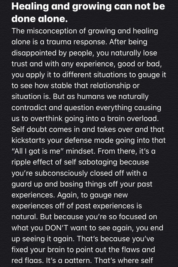 GoodwinTre's tweet image. This is my outlook on healing, growth, and self isolation. What works for me may not work for others, but I hope this is beneficial to y’all.