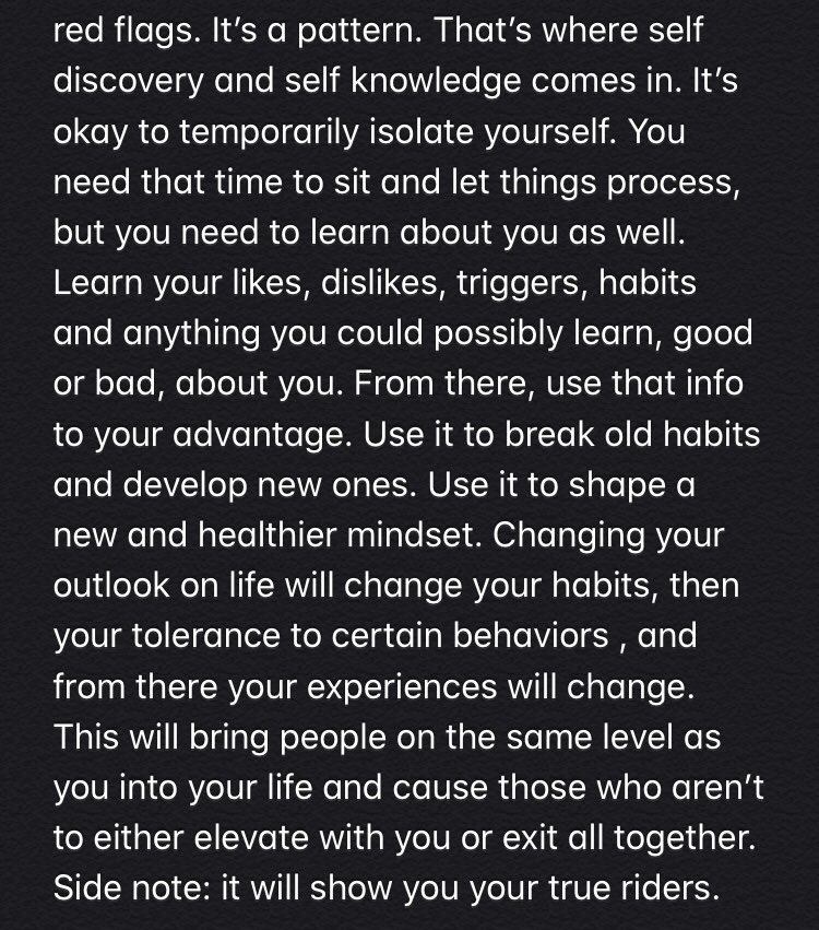 GoodwinTre's tweet image. This is my outlook on healing, growth, and self isolation. What works for me may not work for others, but I hope this is beneficial to y’all.