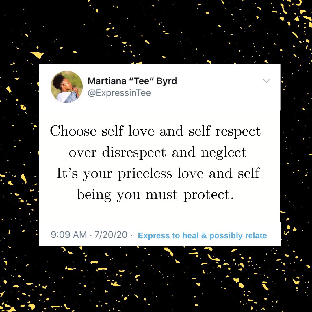 ExpressinTee's tweet photo. Self love is priceless. Protect it because it’s one thing in life that’ll get you further and keep you going.💛🤞🏾
•
•
•
•
#EXPRESSINTEE #EXPRESSYOURSELF #NEWTEEALERT #SHARETHETEE #SHARE #REPOST #PROCESSOFHEALING #KEEPGOING #KEEPDOING #AZPOETRY #BAYAREAPOETRY #GOD #QOTD https://t.co/9C8VxTJcQS