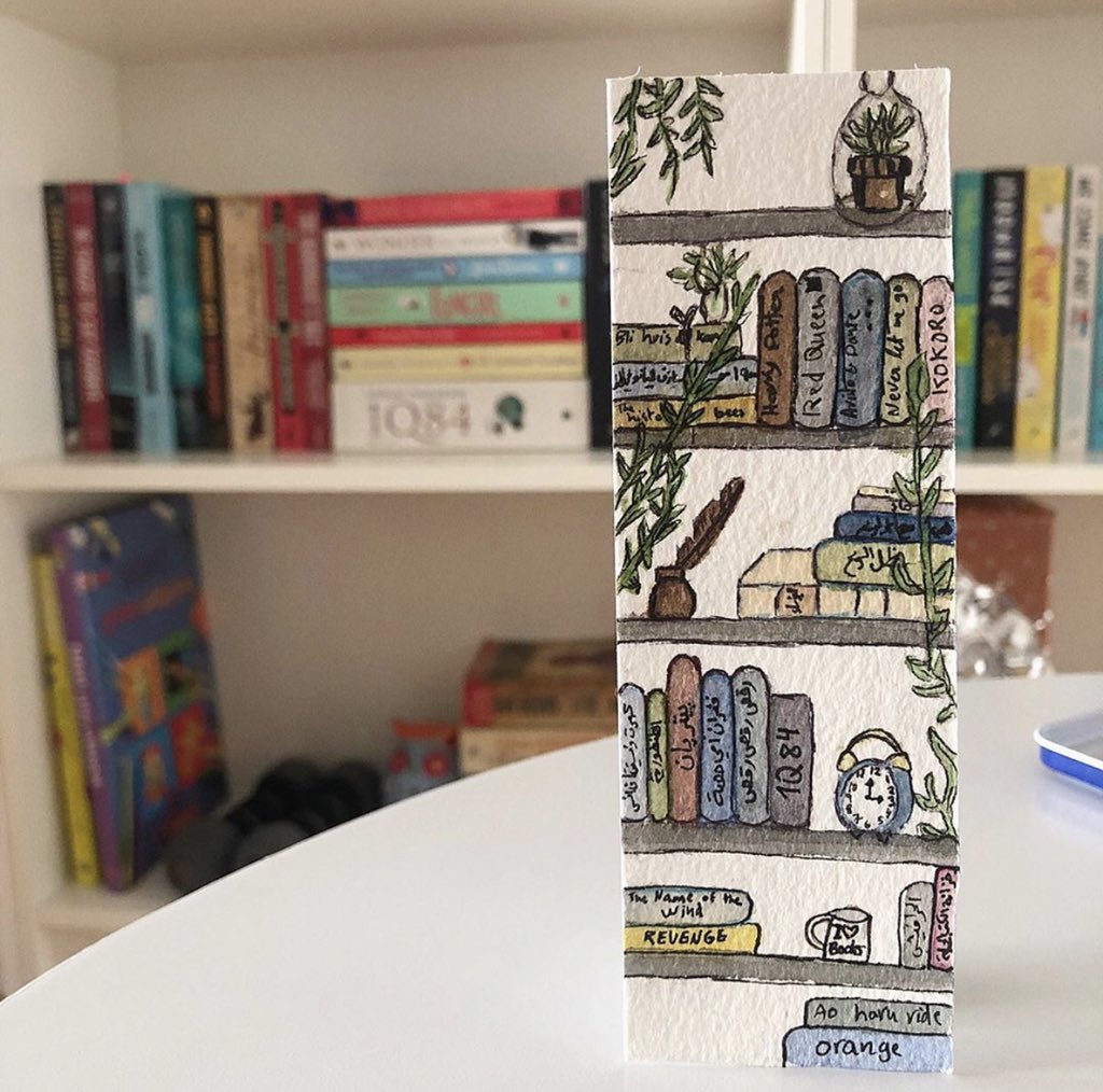 noorgab_'s tweet photo. I do believe something very magical can happen when you read a good book ♥️
- J.K. Rowling.
#bookmark #byme #watercolor https://t.co/1o4pwRHiqj