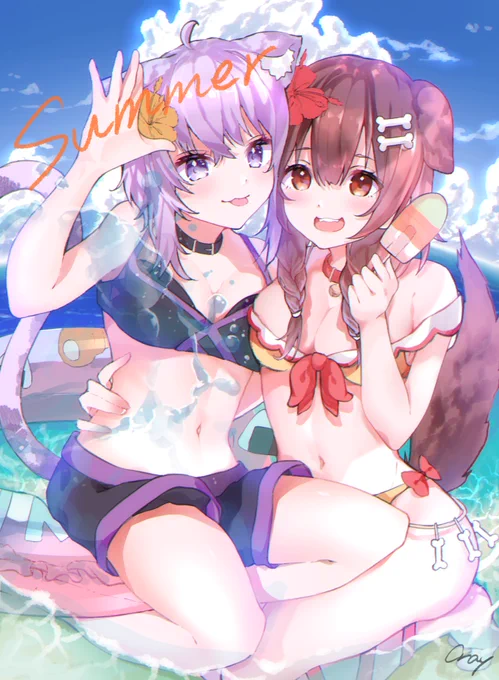 Summer!!!!!!☀️
#絵かゆ
#できたてころね 