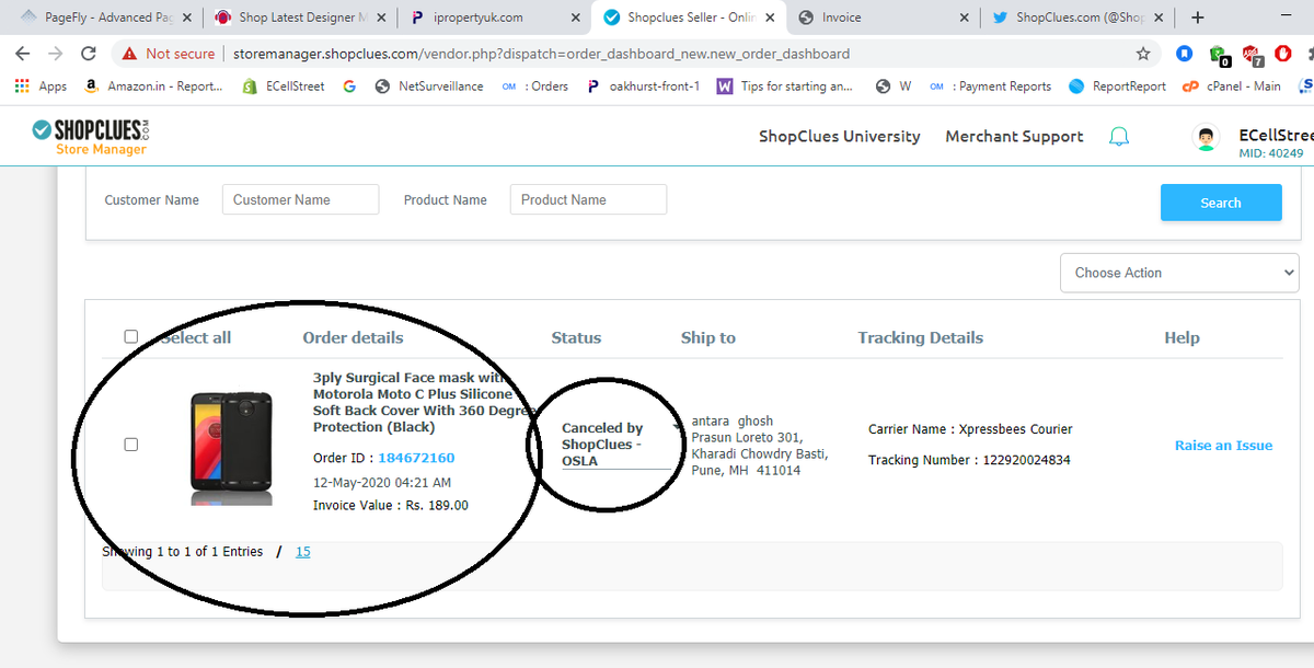 ecellstreet's tweet photo. @ShopClues
@FinMinIndia
@CCI_India
@EconomicTimes
See how https://t.co/kqbbQp5cuW of @Radhikaaggarwal took non essential items orders durng lockdwn by changng prdct titles in invoices nd den forcd merchants 2 ship it,although no couriers came n den charges merchnts cancelatn fees https://t.co/Q7BAkKRzUW