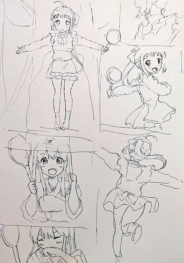 再現度はどうでした?( *'艸`)
ラフ描きでもなんとなーく伝わりましたか? 