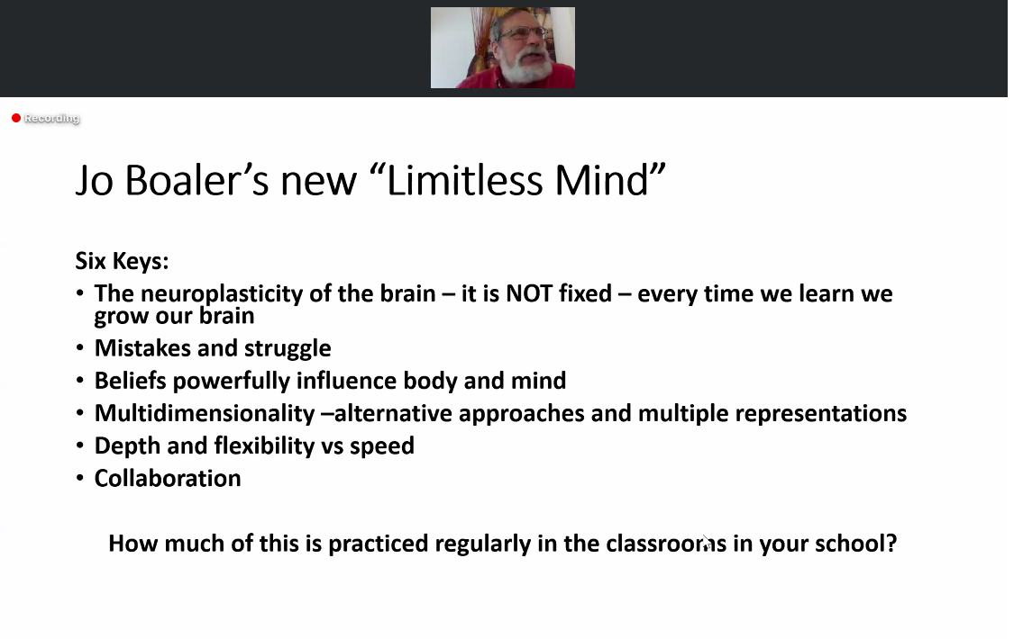 nsearcy17's tweet photo. Cool when a keynote speaker references a book you just finished reading :-) #limitlessmind @joboaler #PCTMVirtual https://t.co/ongM54B1PD