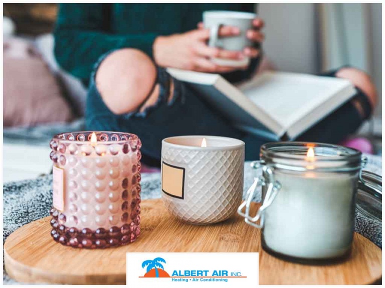 AlbertAircom's tweet photo. What effects can burning candles have on your home’s indoor air quality? Find out in our blog post. https://t.co/7q3cylihRS https://t.co/fF5JN3LRQt