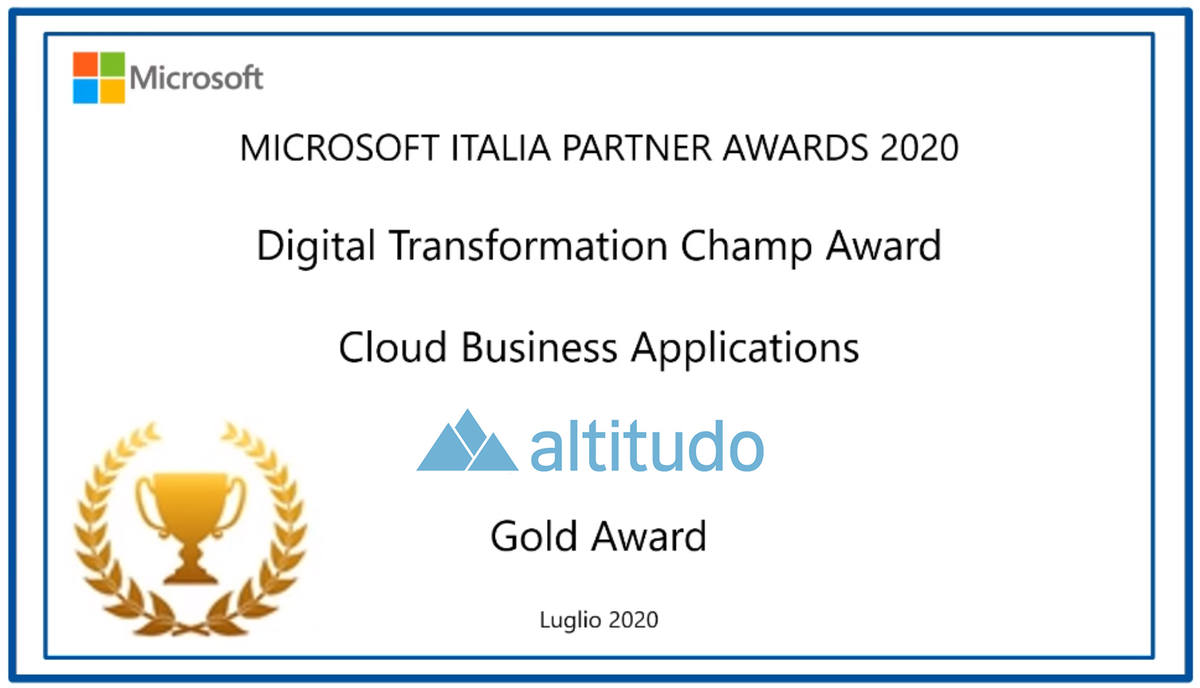 Altitudo_tweets's tweet photo. "Squadri chi jochi meju, vinci.”: campionati inclusi.
Ed è il lavoro di squadra che ci fa portare a casa oggi a Inspire ben 5 nomination e il Digital Transformation GOLD AWARD di Microsoft Italia!  E ora, sempre pimpanti, festa!
#Dynamics365 #PowerApps #Azure #MSInspire https://t.co/br67S3UHRW
