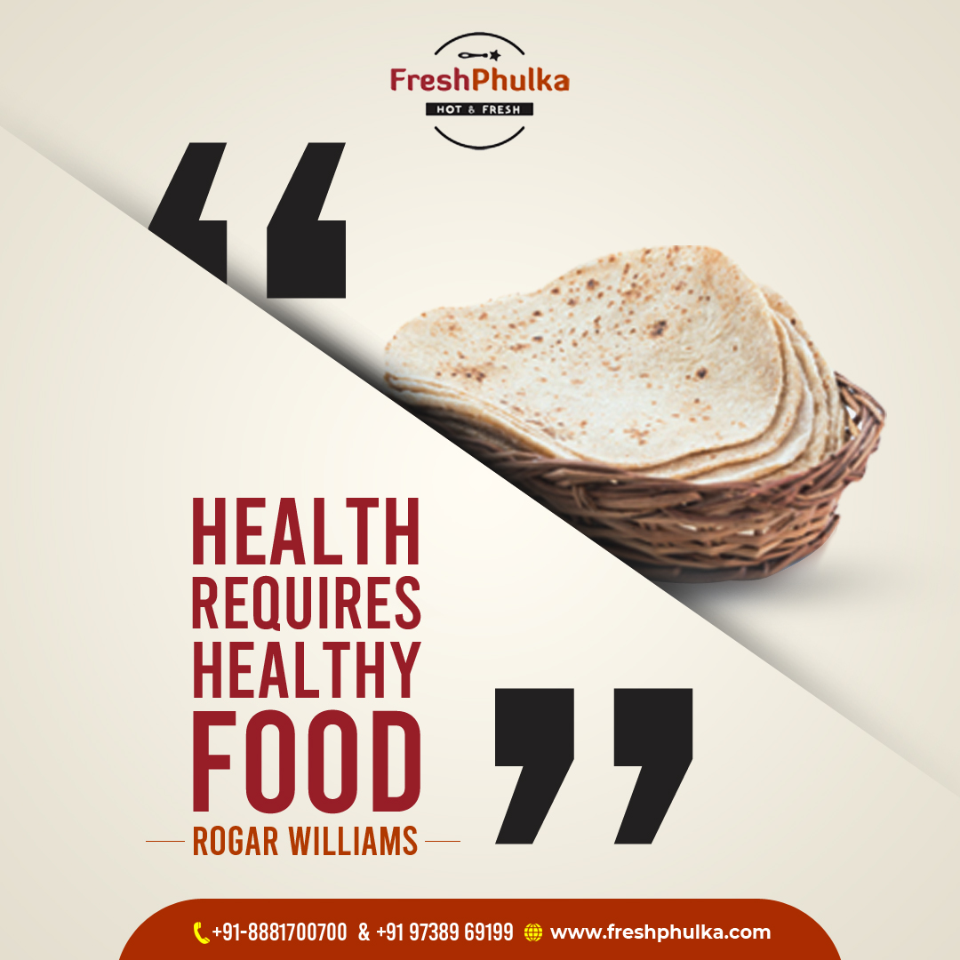 FreshPhulka's tweet photo. #QuoteOfTheDay
“Health requires healthy food.” – Roger Williams
#HealthyFood #HomemadeFood #FreshPhulka https://t.co/6KuWApnuzU