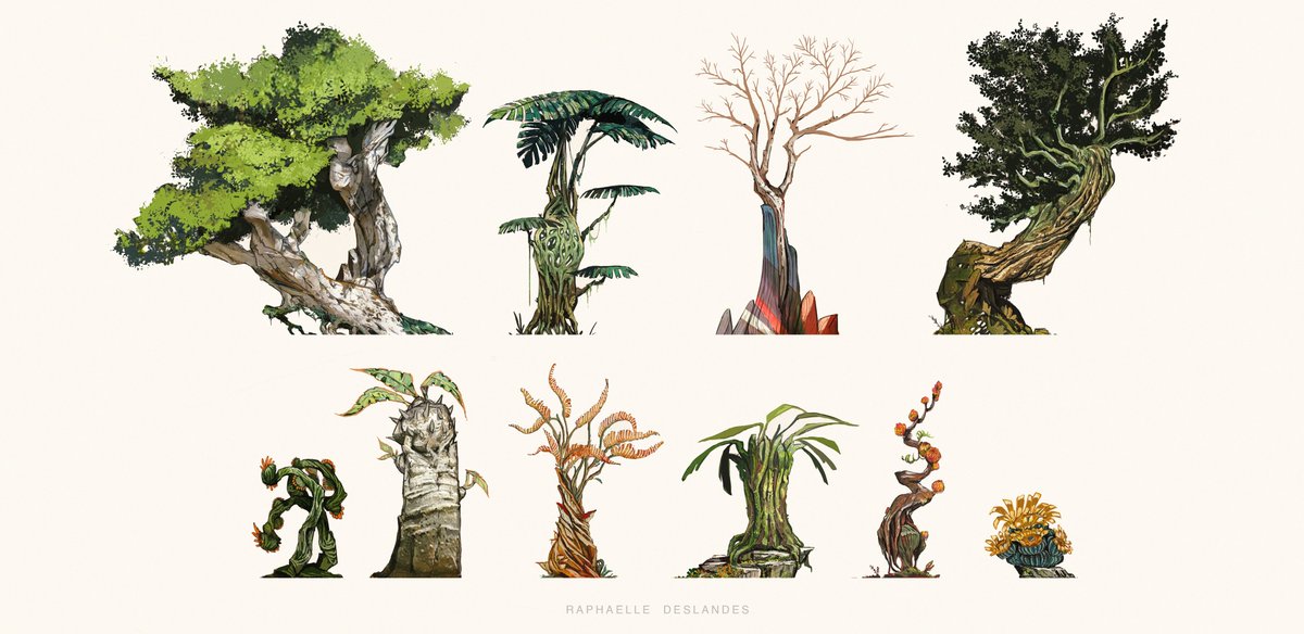 I haven't drawn new art since forever because I'm busy with work. Still, I'll share the small guide I made on how I illustrate plants & other objects in general. I hope it helps! ?

#illustration #conceptart #digitalart #drawing #art #arttutorial 