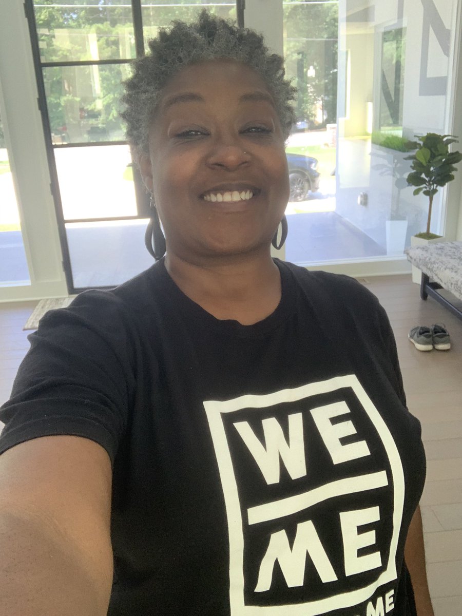 WE OVER ME. That’s the mantra we should live as we fight for justice in the streets and peace in our homes. 
#BlackLivesMatter WE is way stronger than ME. Get your shirts today and let’s continue to show the world that WE matter ! Link in bio. #thursdayvibes #Covid_19 #love