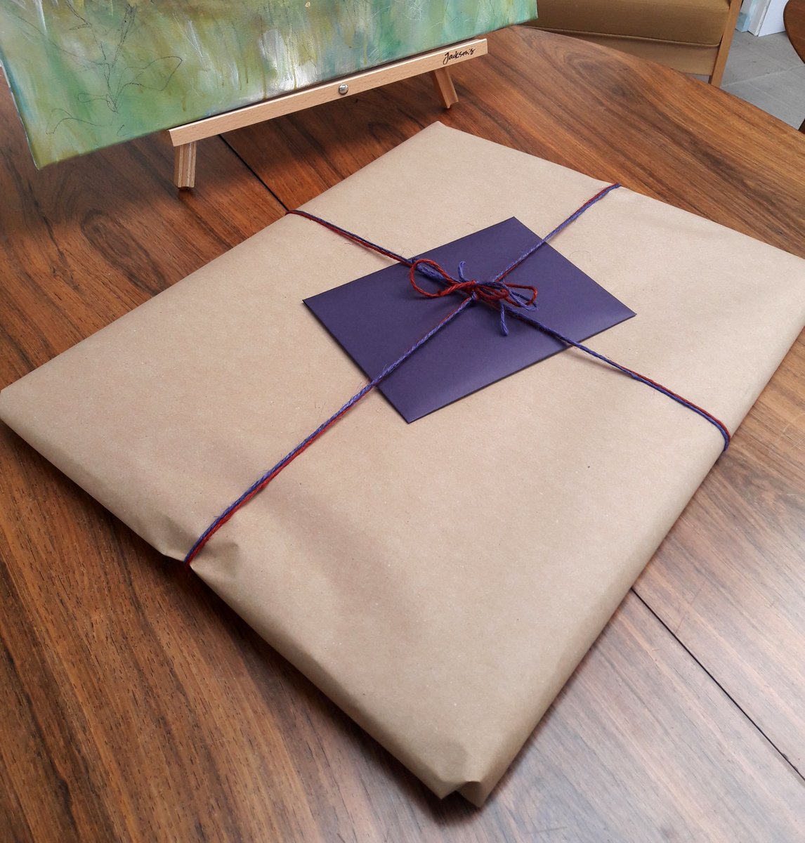 kate_pettitt's tweet photo. It's a wrap! A framed 'Snowdon' limited giclée print is wrapped and ready for collection from the studio, and 'Near Vixen Tor' original oil/mixed media painting is off to its new home too (thank you @CornerGalleryYO!). #thankyou #cornergalleryyork #snowdon #moorland #snowdonia https://t.co/hUygHRa0Qf