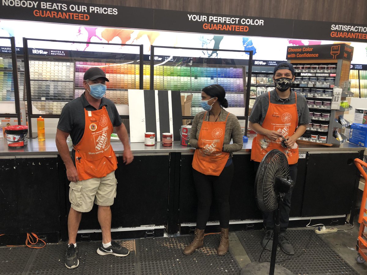 AlexRegalado8's tweet photo. Home Depot 6963 HB. Taking time to learn about Behr’s new scuff defense flat paint. Knowledge is key here. Behr training 101! Thank you Home Depot! https://t.co/eVevlO0FK2