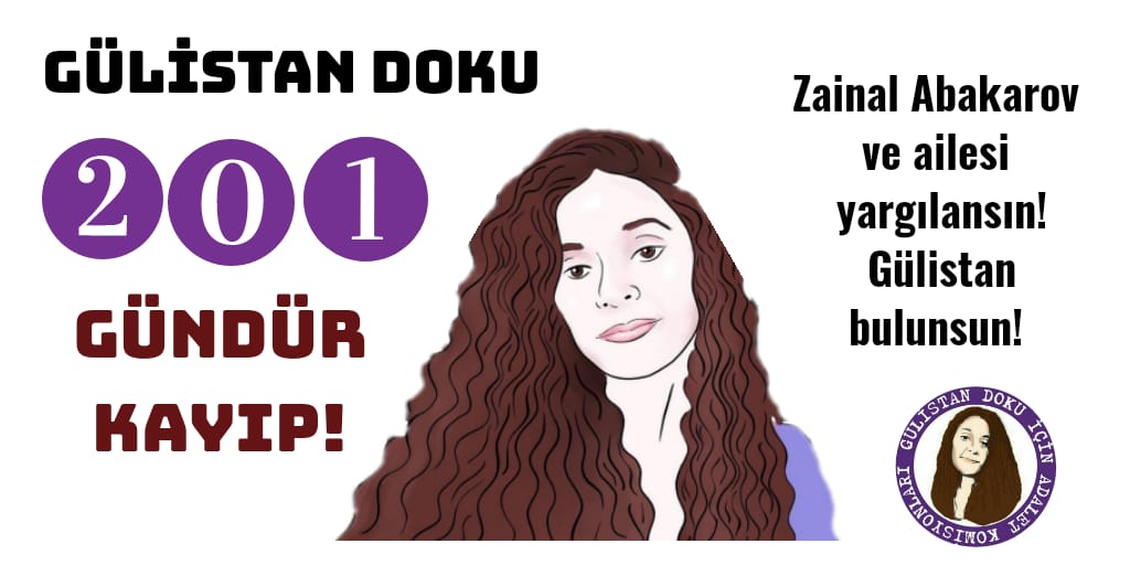 Doku_icinAdalet's tweet photo. Zainal Abakarov ve ailesi yargılansın!
201 gündür ısrarla unutturmaya çalıştığınız kızkardeşimiz, sıra arkadaşımız Gülistan Doku'dan vazgeçmiyoruz!

#GulistanDokuNerede https://t.co/EtFoWOze8Z