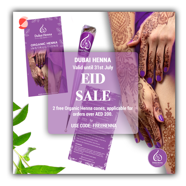 Spotiime's tweet photo. Recreate an array of visually stunning henna designs this #Eid with your very own DIY henna kit from #DubaiHennaBySara.
Tap here to reveal their exclusive Eid offer – available until 31 July only. Enjoy now, pay later with #Spotii. #EidWithSpotii #SplitOver4 https://t.co/Df6OSsgUNz