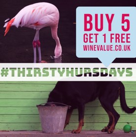 WineValue's tweet photo. We will help quench your wine thirst by giving you a bottle of wine absolutely free. Buy 5 get 1 free. Shop now at WineValue. Link in bio #thirsty #thirstythursdays #wine #winelover #lovewine #lovevalue
#drinkresponsibly https://t.co/7HpDJSo0FA