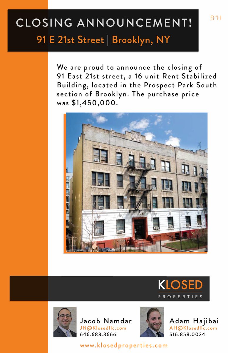 KlosedLLC's tweet photo. Closing Announcement - 91 E. 21st Street, Brooklyn, NY https://t.co/cqYbTs4iZb https://t.co/5treKd14iB