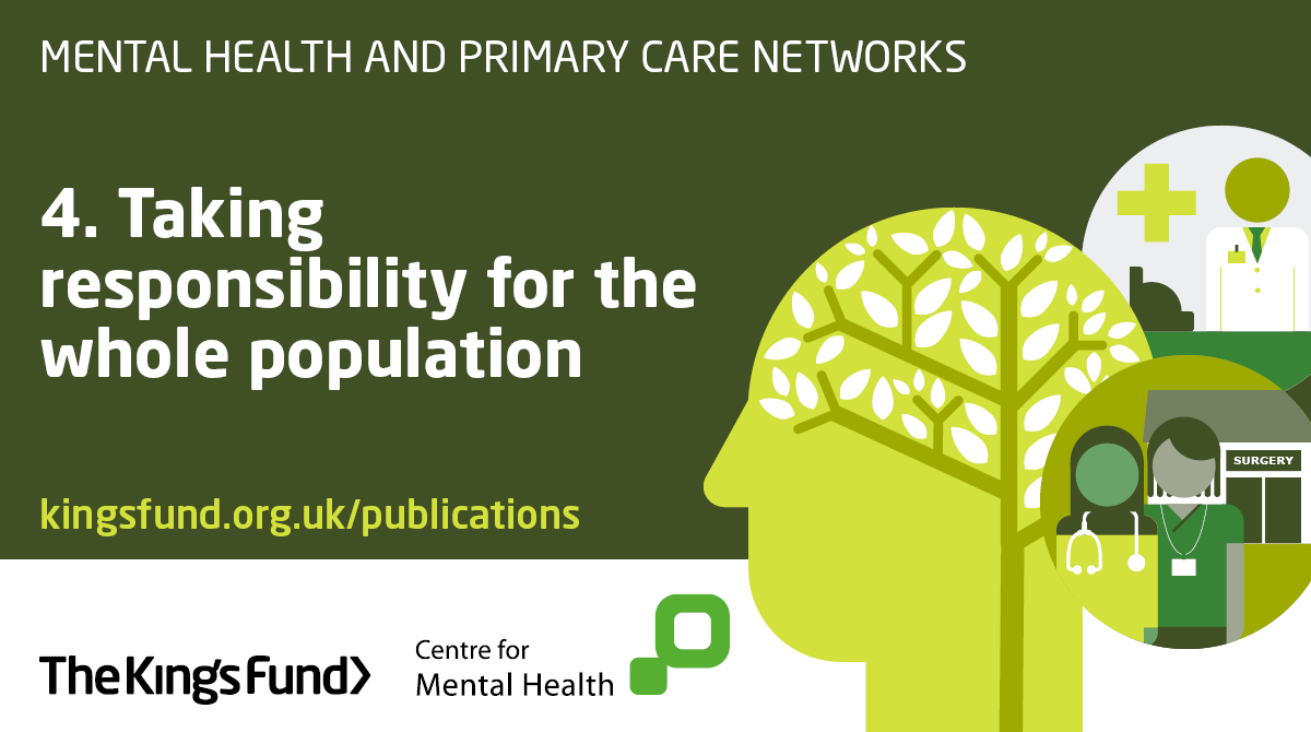 Number four is the need for mental health provision in primary care to involve specialists and generalists sharing responsibility for managing the mental health needs of the entire local population.