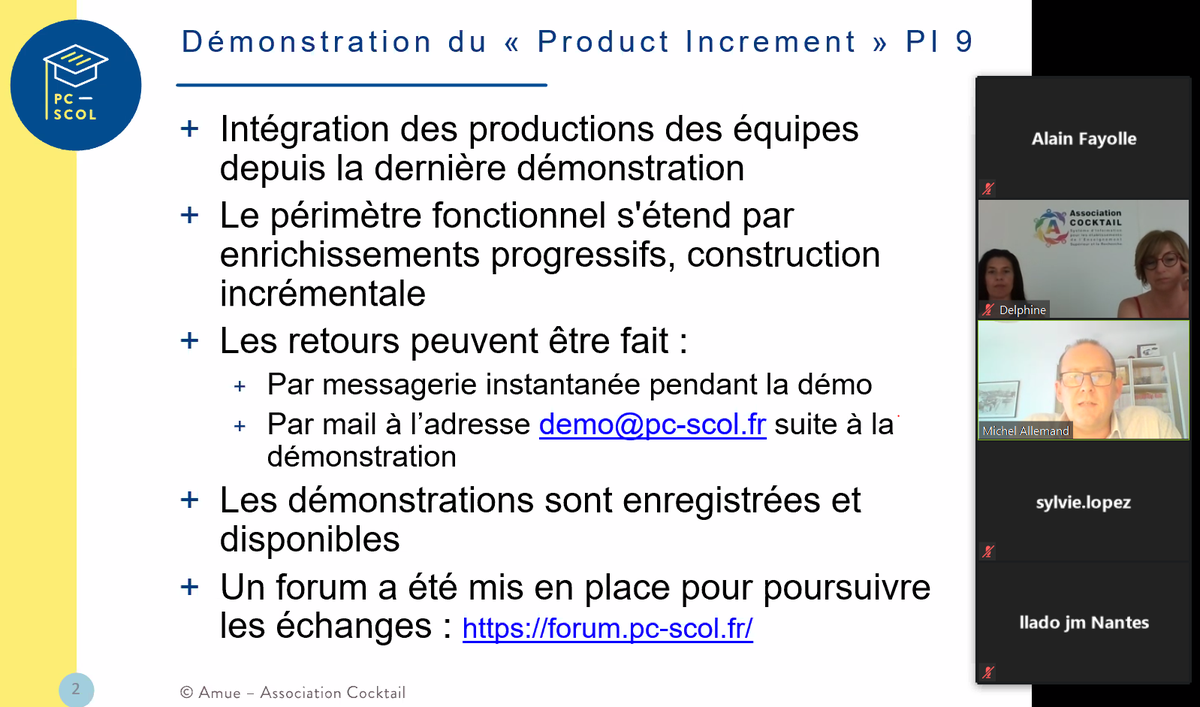 AlainFAYOLLE1's tweet photo. dรฉbut de la #dรฉmo #PEGASE #PI9 @pcscol @Amue_Com outil d'animation de la #Formation #FormPro #universitรฉ @michelallemand @AssoCocktail @lboudy @CPUniversite @sup_recherche @sup_numerique @GuillaumeGelle @GerminetCY @MehdiGharsallah https://t.co/ylEJaQE5K4