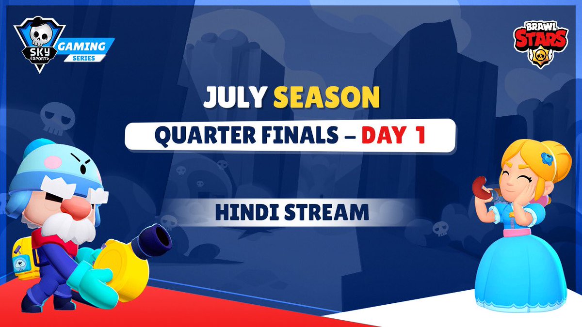skyesportsintl's tweet photo. All your brawlers get ready for the round robin format in #SkyesportsGamingSeries July Season! May the best team brawl ahead! Starts at 6 PM today. @BrawlStarsIN 

📺 Hindi : https://t.co/2MIPXPS0qw
📺 Tamil : https://t.co/HCcP3RFhCC
📺 Loco : https://t.co/Pcos7VQIH5 https://t.co/6oQBJSxM9N