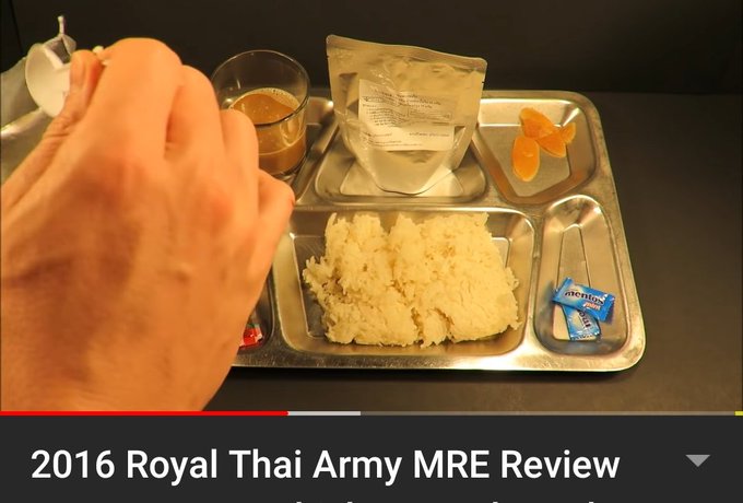 I keep randomly thinking about how the Thai army ration is just a brick of rice. https://t.co/osLzfo