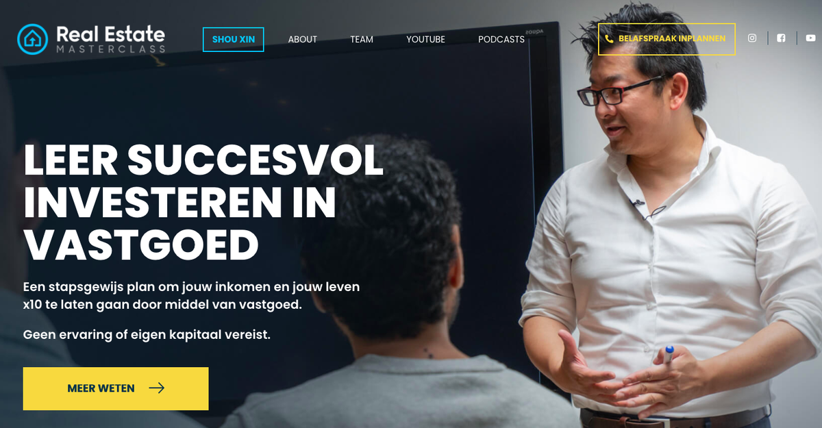 Vandaag is onze nieuwe website gelanceerd en ik ben enorm trots op ons team! Check even wat je ervan vindt? Ik ben benieuwd! Link: realestatemasterclass.nl.
#kennisdelen #vastgoed #beleggen #realestatemasterclass