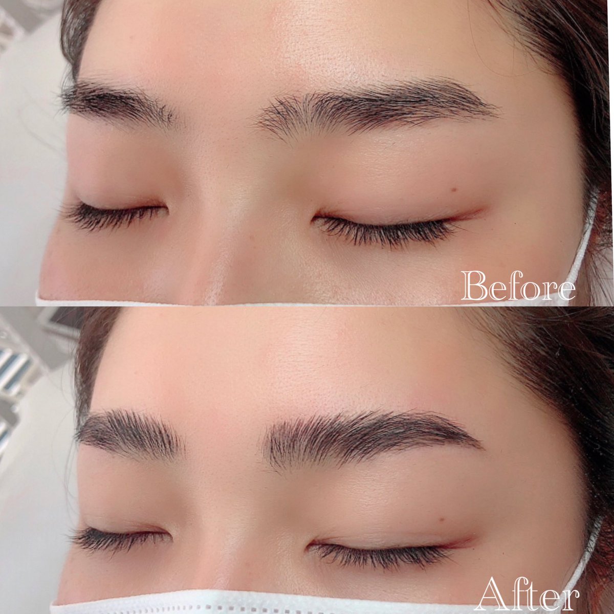 Muu Lash Brows Maria 眉の毛流れ矯正パーマ 毛流れでこんなに印象が変わります しかも1ヶ月以上持続 さらに プランプラッシュリフト と同時施術でお得に 眉パーマ ブロウラミネーション Browlamination 眉ワックス Eyebrowwaxing