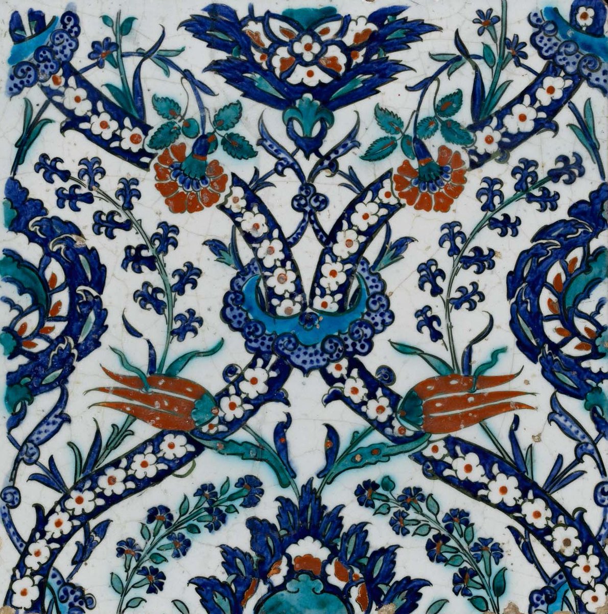 FitzMuseum_UK's tweet photo. #Fitzvirtual
Islamic & Middle Eastern Iznik Tile #botanical pottery, the earliest c.1575 to c.1725 #OnlineArtExchange @artukdotorg https://t.co/7d17aDB9Wu