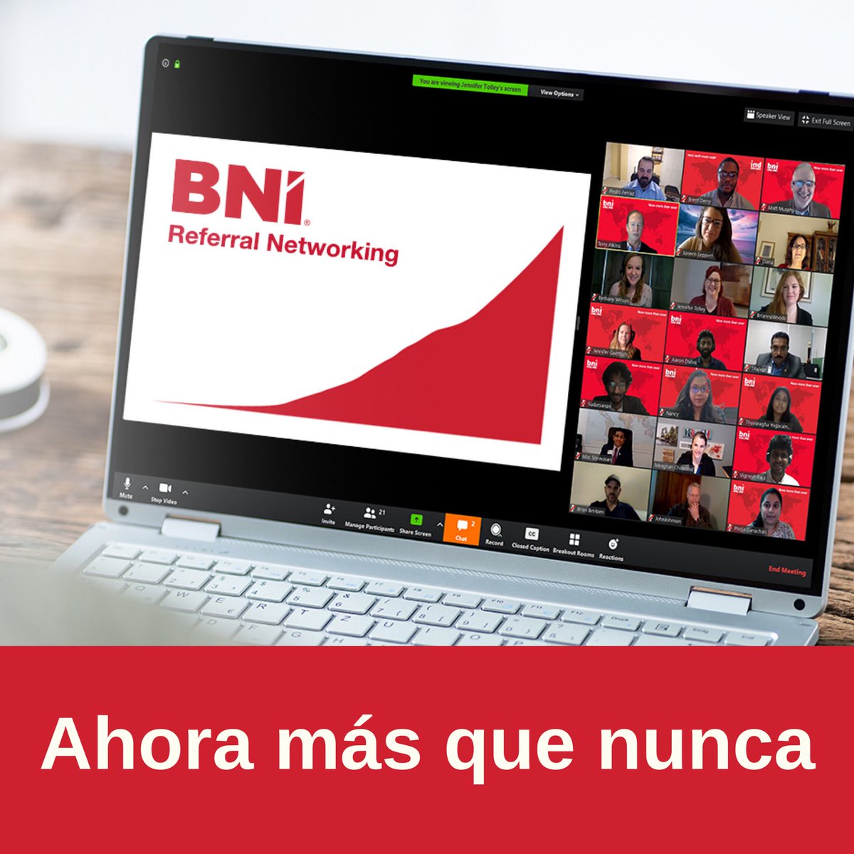 ¡Construye tu negocio con BNI! 🙌

Nuestro programa de referencias estructurado, positivo y profesional está diseñado para ayudar a las empresas a trabajar juntas para pasar referencias de negocio y explorar nuevas oportunidades.