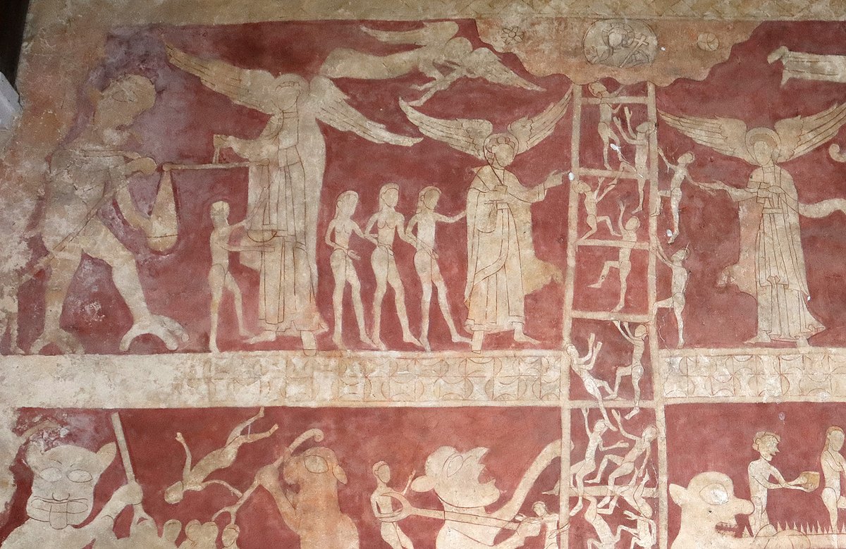 It looms over you. The effect is overwhelming, and more than a little terrifying. It’s thought to be the work of a travelling artist-monk well versed in Greek ecclesiastical art…