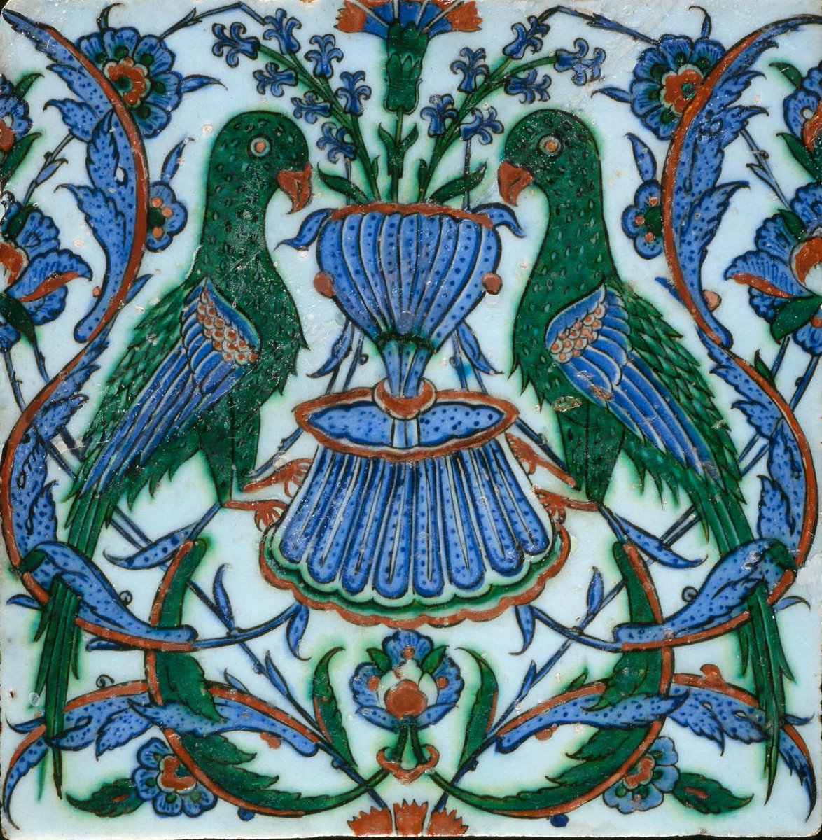 FitzMuseum_UK's tweet photo. #Fitzvirtual
Islamic & Middle Eastern Iznik Tile #botanical pottery, the earliest c.1575 to c.1725 #OnlineArtExchange @artukdotorg https://t.co/7d17aDB9Wu