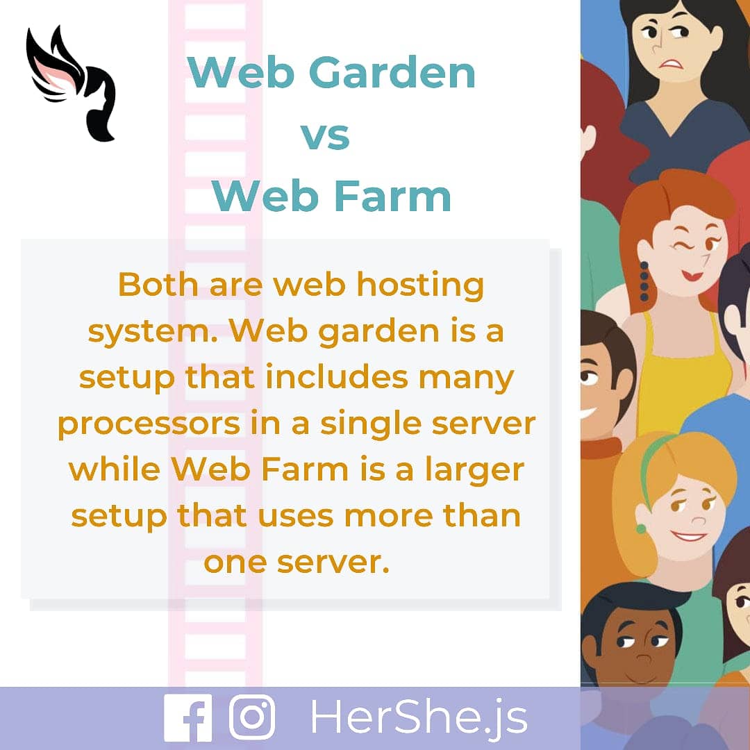 HersheJs's tweet photo. Did you know about the difference between Web Garden and Web Farm?💫

#web #webgarden #webfarm #website #webhosting #hosting #server #servers #websitedesign #webdesigner #webdesign #webdevelopment #html #html5 #css #php #bootstrap #design #js #javascriptdeveloper #javascript https://t.co/vsOpbXFekC